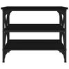 vidaXL Βοηθητικό Τραπέζι Μαύρο 55 x 38 x 45 εκ. από Επεξεργασμένο Ξύλο