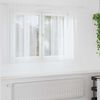vidaXL Κουρτίνες με κουρτίνες 2 pcs Λευκό 140x140εκ Πολυεστέρας