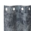 vidaXL Κουρτίνα με κουρτίνες 2 pcs Ασημί γκρι 140 x 140 cm Βελούδο