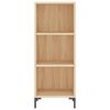 vidaXL Ντουλάπι Sonoma Δρυς 34,5x32,5x90 εκ. από Επεξεργασμένο Ξύλο