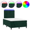 vidaXL &Kappa;&rho;&epsilon;&beta;ά&tau;&iota; Boxspring &mu;&epsilon; &Sigma;&tau;&rho;ώ&mu;&alpha; & LED &Sigma;&kappa;. &Pi;&rho;ά&sigma;&iota;&nu;&omicron; 120x200&epsilon;&kappa; &Beta;&epsilon;&lambda;&omicron;ύ&delta;&omicron;