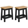VidaXL &Mu;&pi;&alpha;&rho; &sigma;&kappa;&alpha;&mu;&pi;ό EKAI 2 pcs &Mu;&alpha;ύ&rho;&omicron; 40 x 29 x 45,5 &epsilon;&kappa;