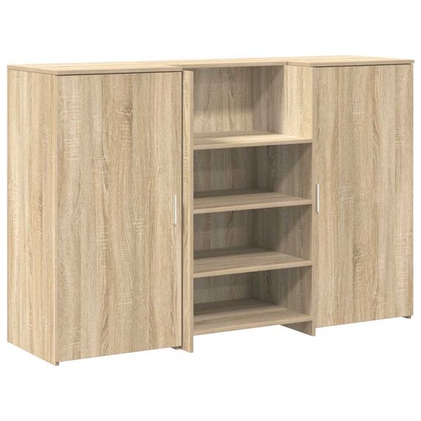 vidaXL Γραφείο υποδοχής Sonoma Δρυς 155x50x103,5εκ. Επεξεργασμένο Ξύλο