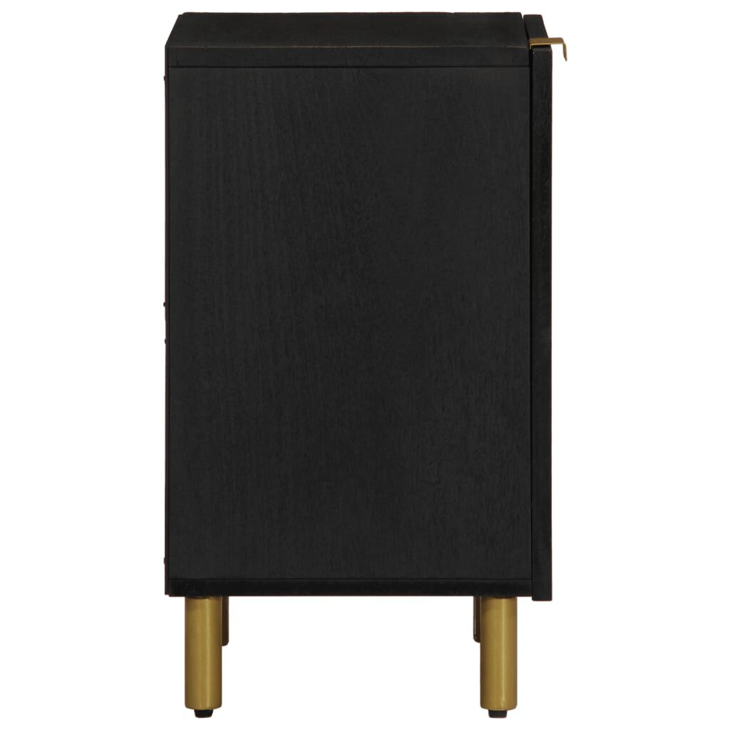 vidaXL Ντουλάπι Μπάνιου Μαύρο 38 x 33 x 58 εκ. Επεξεργασμένο Ξύλο