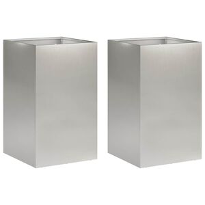vidaXL &Gamma;&lambda;ά&sigma;&tau;&rho;&alpha; &Kappa;ή&pi;&omicron;&upsilon; 2 &tau;&mu;&chi;. &Alpha;&sigma;&eta;&mu;ί 30 x 30 x 50 cm &Alpha;&nu;&omicron;&xi;&epsilon;ί&delta;&omega;&tau;&omicron; &Alpha;&tau;&sigma;ά&lambda;&iota;