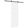 vidaXL Συρόμενη Πόρτα Λευκό και μαύρο 78 x 232 cm
