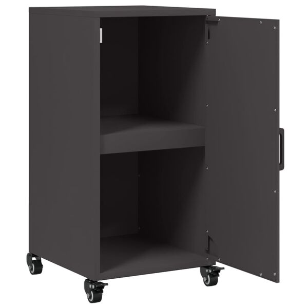 vidaXL Ντουλάπι Μαύρο 36x39x72 εκ. από Ατσάλι