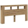vidaXL LED &kappa;&epsilon;&phi;&alpha;&lambda;ά&rho;&iota; Artisan Oak 180x18,5x103,5 cm &Kappa;&alpha;&tau;&alpha;&sigma;&kappa;&epsilon;&upsilon;&alpha;&sigma;&mu;έ&nu;&omicron; &xi;ύ&lambda;&omicron;