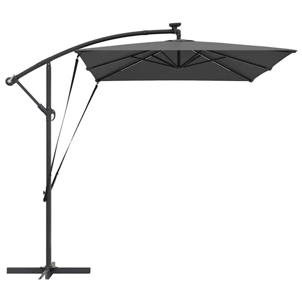 vidaXL Ομπρέλα Cantilever Banana Ανθρακί 294 x 200 x 254 εκ.