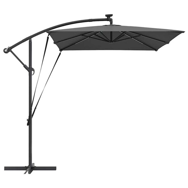 vidaXL Ομπρέλα Cantilever Banana Ανθρακί 294 x 200 x 254 εκ.