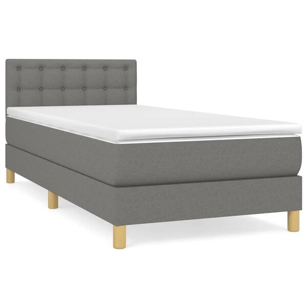 vidaXL &Kappa;&rho;&epsilon;&beta;ά&tau;&iota; Boxspring &mu;&epsilon; &Sigma;&tau;&rho;ώ&mu;&alpha; &Sigma;&kappa;&omicron;ύ&rho;&omicron; &Gamma;&kappa;&rho;&iota; 90x190 &epsilon;&kappa;. &Upsilon;&phi;&alpha;&sigma;&mu;ά&tau;&iota;&nu;&omicron;