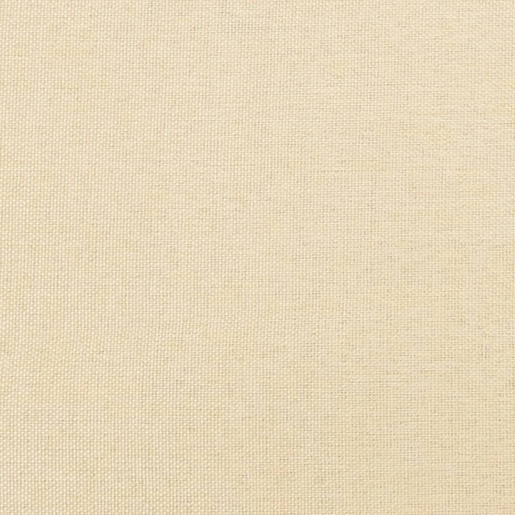 vidaXL Υποπόδιο Κρεμ 45 x 29,5 x 35 εκ. Υφασμάτινο