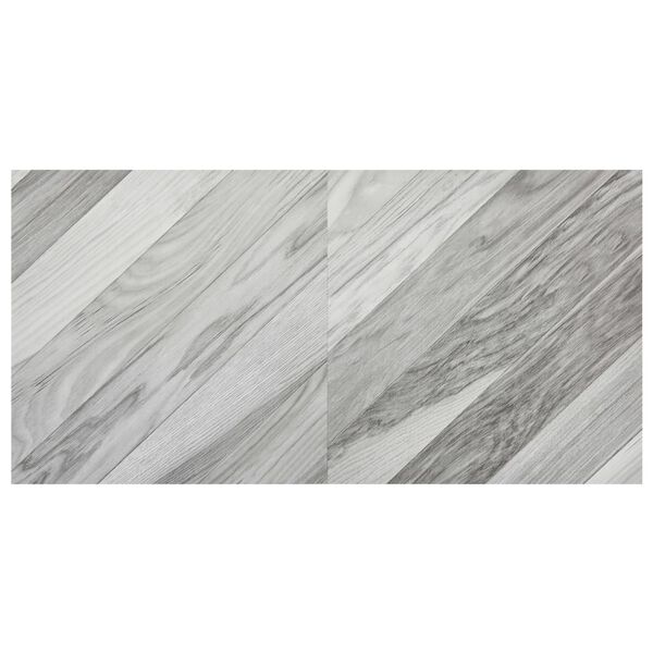 vidaXL Δάπεδο Αυτοκόλλητο Ριγέ Γκρι 55 τεμ. 5,11 μ² από PVC