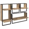 vidaXL &Sigma;&epsilon;&tau; &rho;&alpha;&phi;&iota;ώ&nu; &tau;&omicron;ί&chi;&omicron;&upsilon; &Epsilon;&pi;&iota;&tau;&omicron;ί&chi;&iota;&omicron; 4 pcs Artisan Oak 65 x 25 x 30 cm