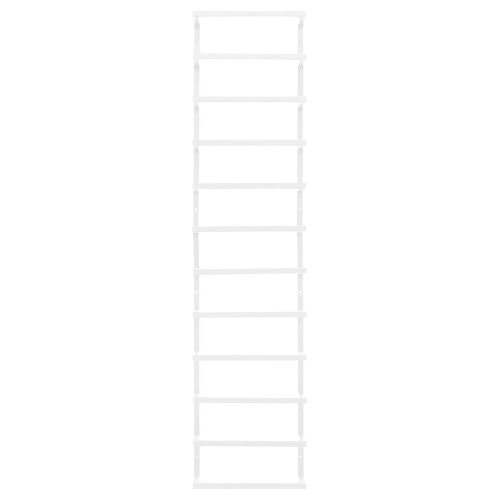 vidaXL Βάση για Πετσέτες Επιτοίχια Λευκή 24 x 12 x 96 εκ. Ατσάλινη