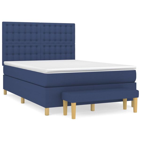vidaXL &Kappa;&rho;&epsilon;&beta;ά&tau;&iota; Boxspring &mu;&epsilon; &Sigma;&tau;&rho;ώ&mu;&alpha; &Mu;&pi;&lambda;&epsilon; 140x200 &epsilon;&kappa;. &Upsilon;&phi;&alpha;&sigma;&mu;ά&tau;&iota;&nu;&omicron;