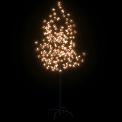 vidaXL Δέντρο Κερασιά με 200 LED Θερμό Λευκό 180 εκ.