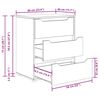 vidaXL Sideboard "VISNES" Μαύρο 60x40x73 cm Ξύλο μηχανής