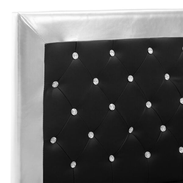 vidaXL Πλαίσιο Κρεβατιού Μαύρο 160 x 200 εκ. από Συνθετικό Δέρμα