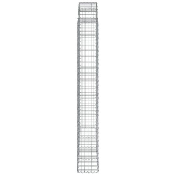 vidaXL Συρματοκιβώτια Τοξωτά 6 τεμ. 200x30x220/240 εκ. Γαλβαν. Ατσάλι