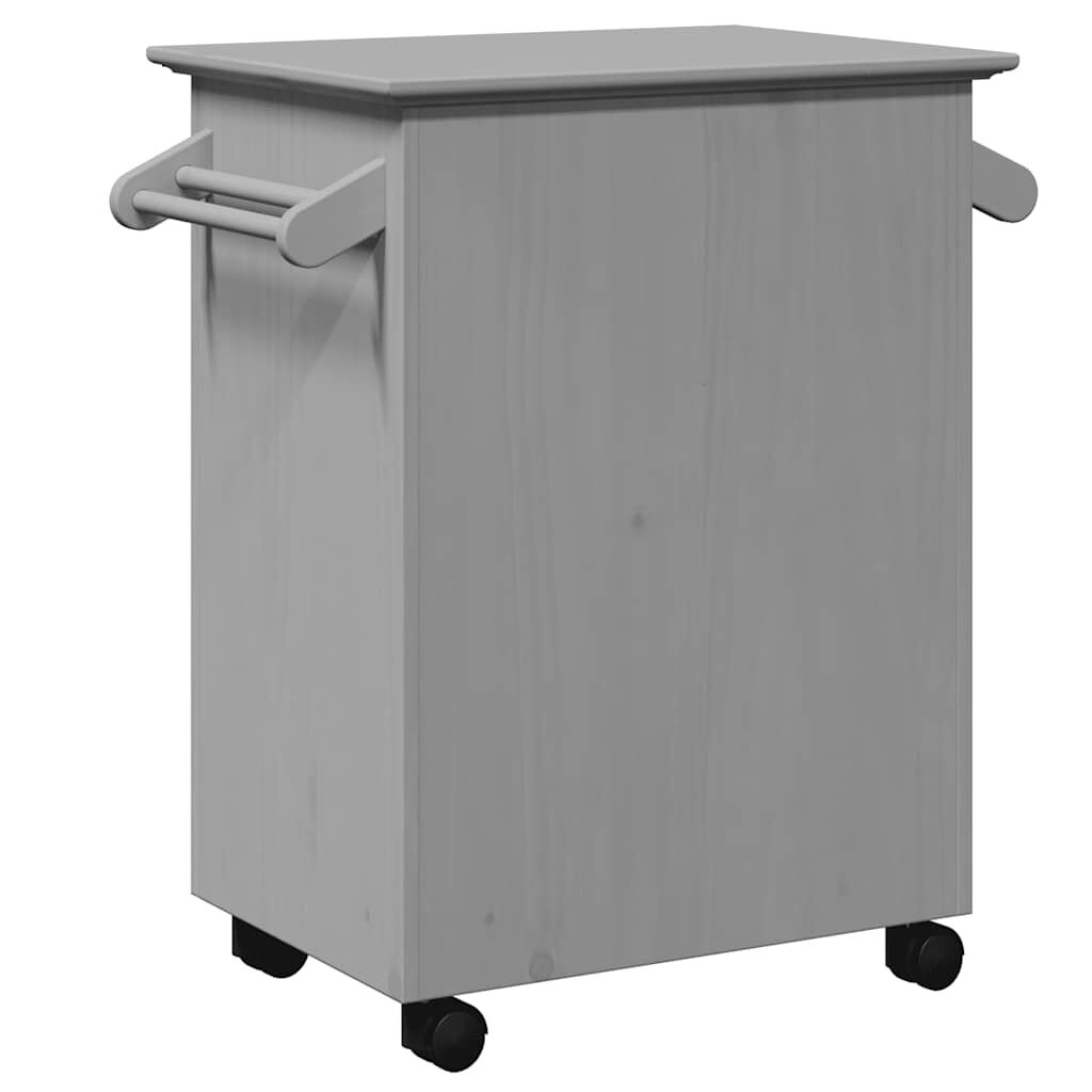 vidaXL Καροτσάκι κουζίνας BODO Γκρι 72x45x80 cm