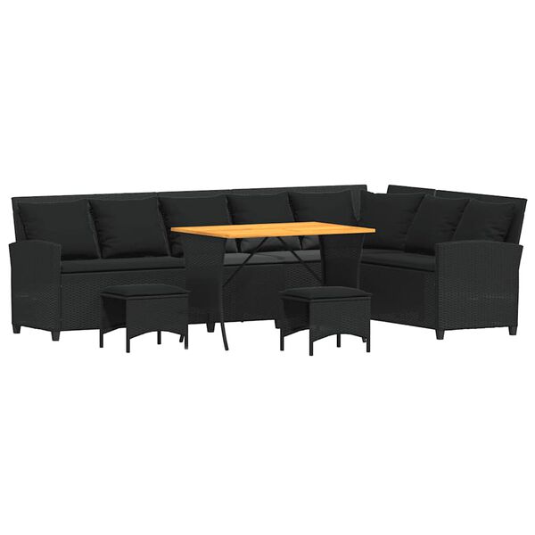 vidaXL &Sigma;&epsilon;&tau; 4 &tau;&epsilon;&mu;&alpha;&chi;ί&omega;&nu; &Kappa;&alpha;&nu;&alpha;&pi;έ&delta;&epsilon;&sigmaf; &kappa;ή&pi;&omicron;&upsilon; &mu;&epsilon; &mu;&alpha;&xi;&iota;&lambda;ά&rho;&iota;&alpha; &sigma;&epsilon; &sigma;&chi;ή&mu;&alpha; L &mu;&alpha;ύ&rho;&omicron;