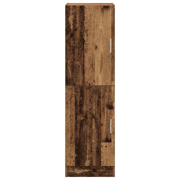 vidaXL Ντουλάπι Κουζίνας Όψη Παλαιού Ξύλου 38x41,5x131,5εκ. Επεξ. Ξύλο