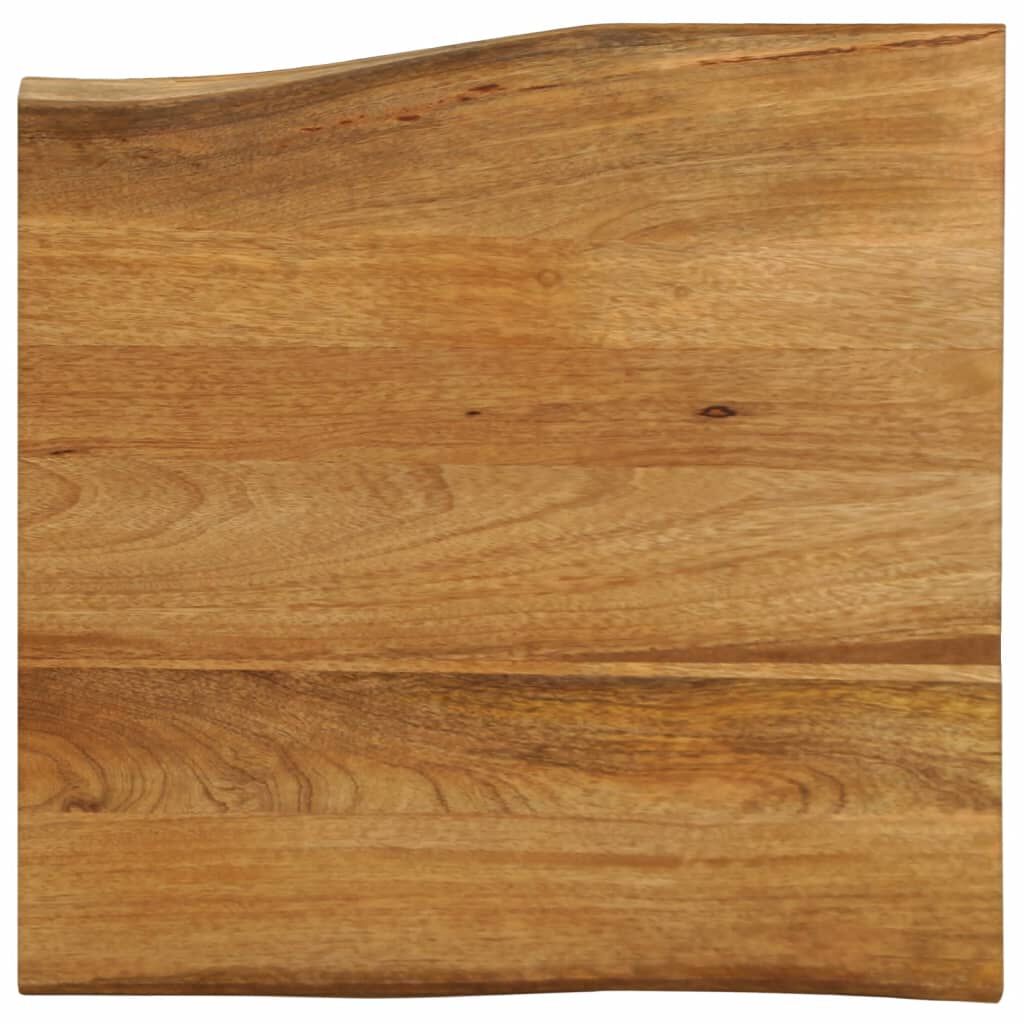vidaXL Επιφάνεια Τραπεζιού 60x60x3,8 εκ. Live Edge Μασίφ Ξύλο Μάνγκο