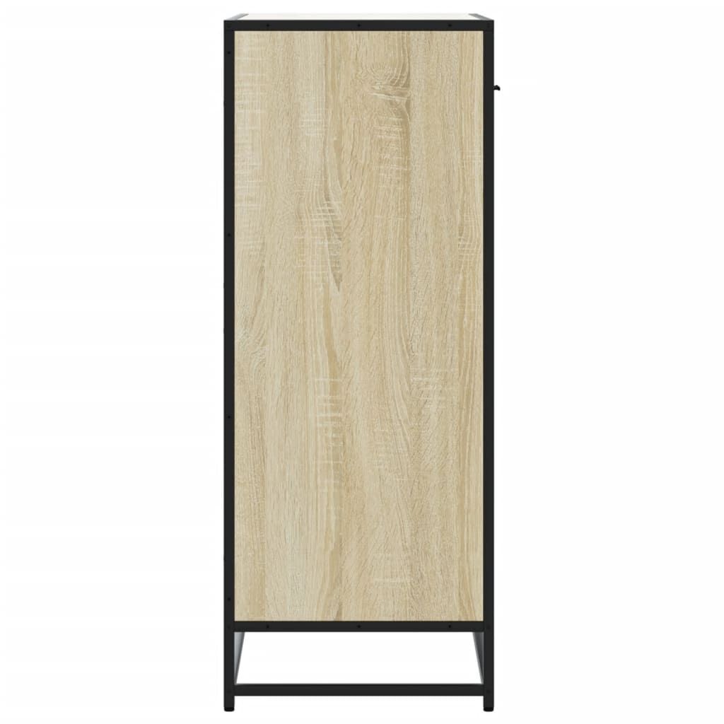 vidaXL Ντουλάπι παπουτσιών Sonoma Oak Κατασκευασμένο ξύλο και μέταλλο