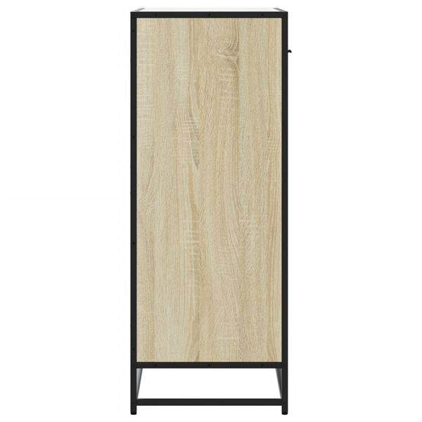 vidaXL Ντουλάπι παπουτσιών Sonoma Oak Κατασκευασμένο ξύλο και μέταλλο