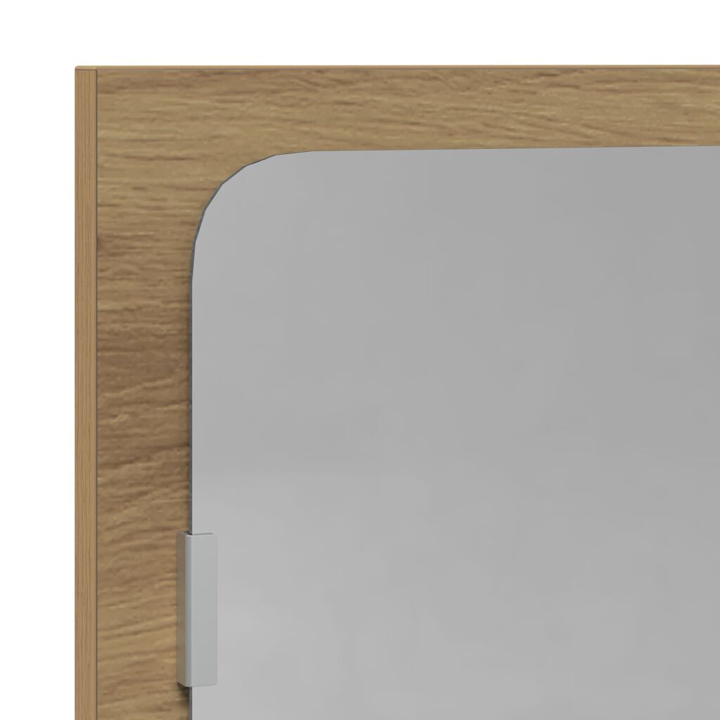 Καθρέφτης μπάνιου vidaXL Artisian Oak 90x10,5x37 εκ. Φτιαγμένος από επεξεργασμένο ξύλο