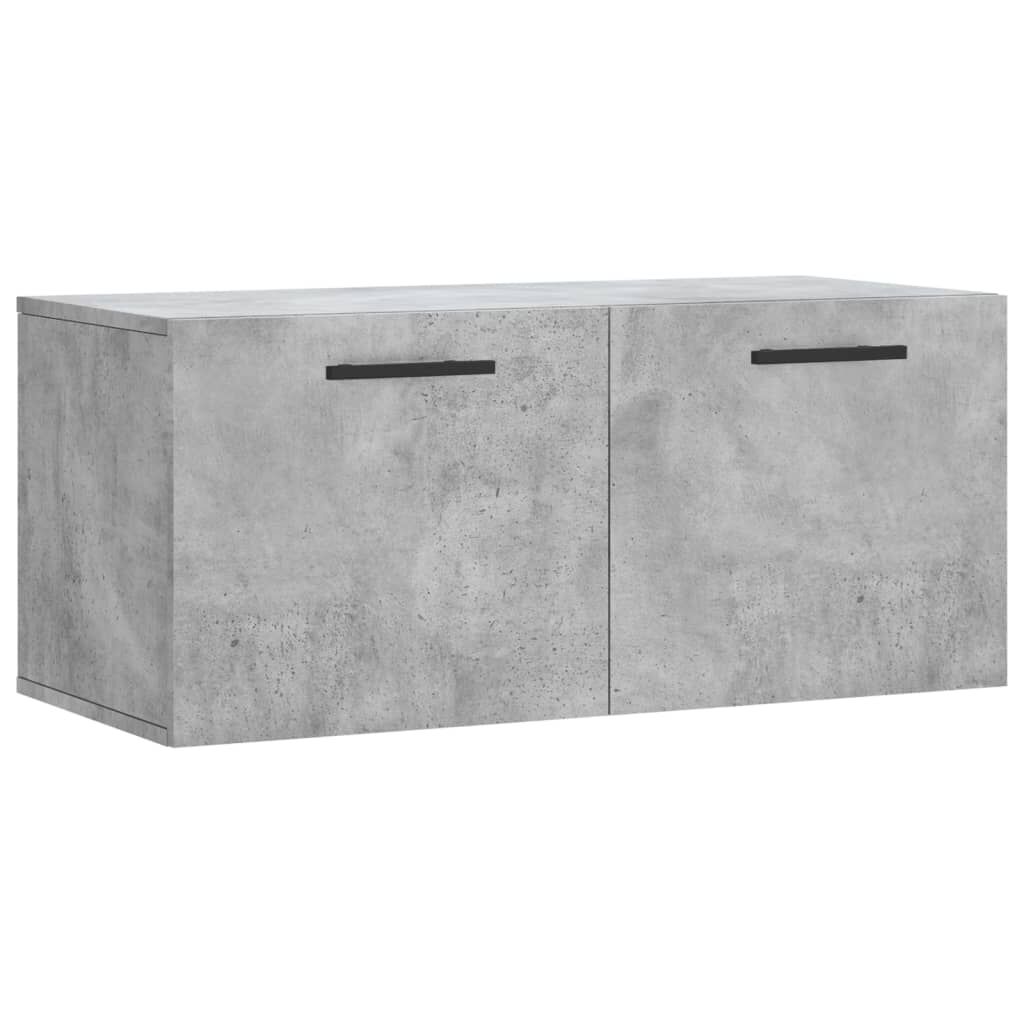 vidaXL Ντουλάπι Τοίχου Γκρι Σκυρ. 80x36,5x35 εκ. Επεξεργασμένο Ξύλο