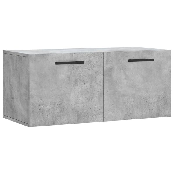 vidaXL Ντουλάπι Τοίχου Γκρι Σκυρ. 80x36,5x35 εκ. Επεξεργασμένο Ξύλο