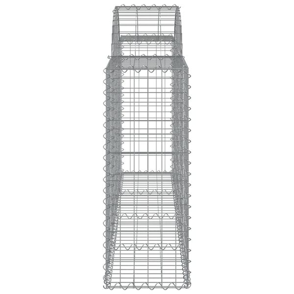vidaXL Συρματοκιβώτια Τοξωτά 14 τεμ. 200x30x80/100 εκ. Γαλβαν. Ατσάλι