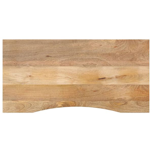 vidaXL Επιφάνεια Γραφείου Καμπύλη 120x50x2,5 εκ Μασίφ Ακατ. Μάνγκο