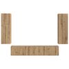 vidaXL &Sigma;&epsilon;&tau; &epsilon;&pi;ί&pi;&lambda;&omicron;&upsilon; &tau;&eta;&lambda;&epsilon;ό&rho;&alpha;&sigma;&eta;&sigmaf; 4 pcs Artisan Oak &Epsilon;&pi;&epsilon;&xi;&epsilon;&rho;&gamma;&alpha;&sigma;&mu;έ&nu;&omicron; &xi;ύ&lambda;&omicron;