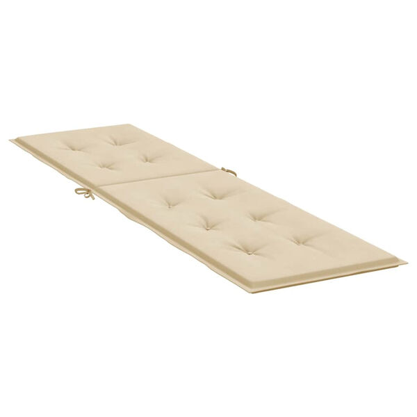vidaXL Μαξιλάρι Σεζλόνγκ Μπεζ (75+105) x 50 x 4 εκ.