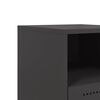vidaXL Κομοδίνα 2 τεμ. Μαύρα 36x39x60,5 εκ. Χάλυβα