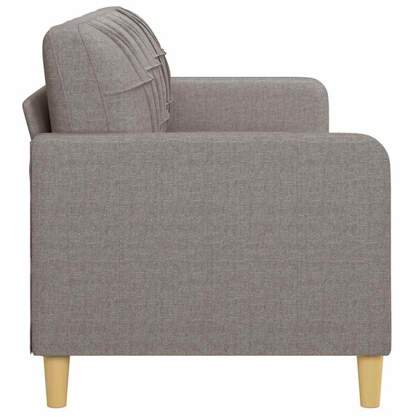 vidaXL Καναπές Τριθέσιος Taupe 180 εκ. Υφασμάτινος
