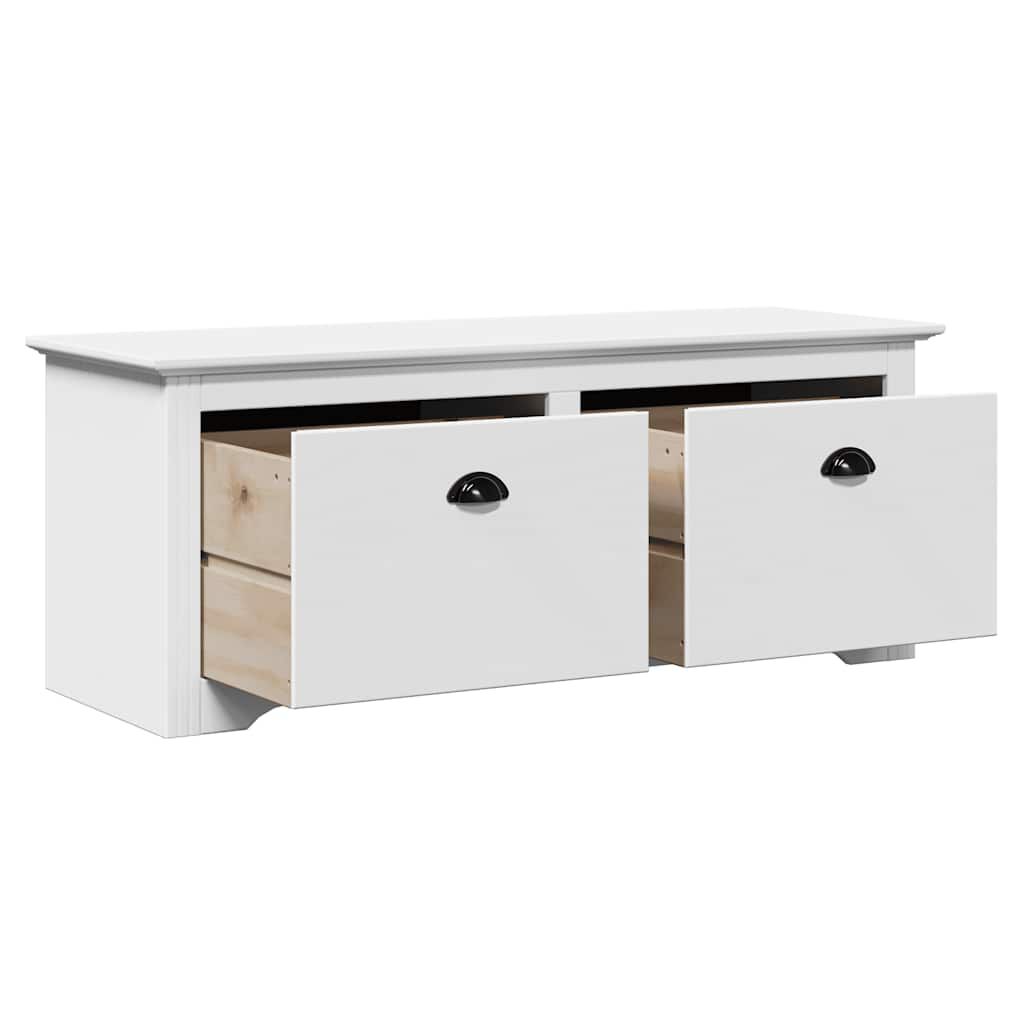 Πάγκος διαδρόμου vidaXL "BODO" Λευκό 114x40x45 cm