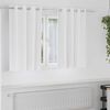 vidaXL Κουρτίνες με κουρτίνες 2 pcs Καθαρό Λευκό 140x140cm Πολυεστέρας