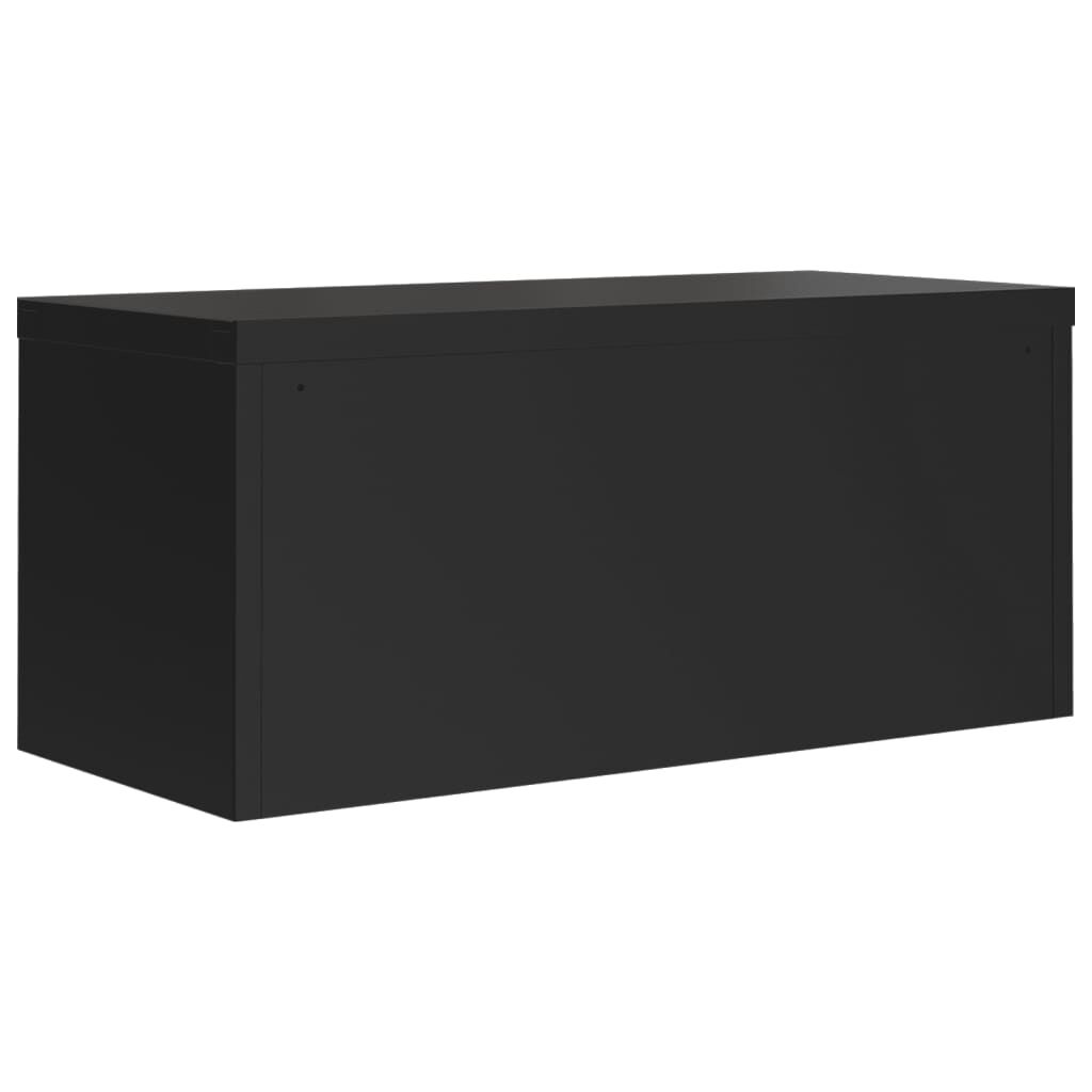 vidaXL Αρχειοθήκη Μαύρη 90 x 40 x 40 εκ. από Ατσάλι
