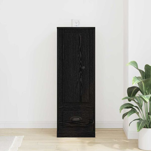 vidaXL Highboard &Mu;&alpha;ύ&rho;&eta; &Omicron;&xi;&upsilon;ά 36 x 35.5 x 103.5 &epsilon;&kappa;. &Epsilon;&pi;&epsilon;&xi;&epsilon;&rho;&gamma;&alpha;&sigma;&mu;έ&nu;&omicron; &xi;ύ&lambda;&omicron;