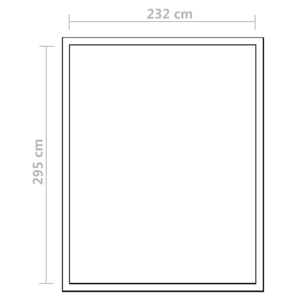 vidaXL Θερμοκήπιο με Πλαίσιο Βάσης 7,55 μ² από Ενισχυμένο Αλουμίνιο