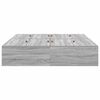 vidaXL Σκελετός Κρεβατιού Γκρι sonoma 135 x 190 cm Επεξεργασμένο ξύλο