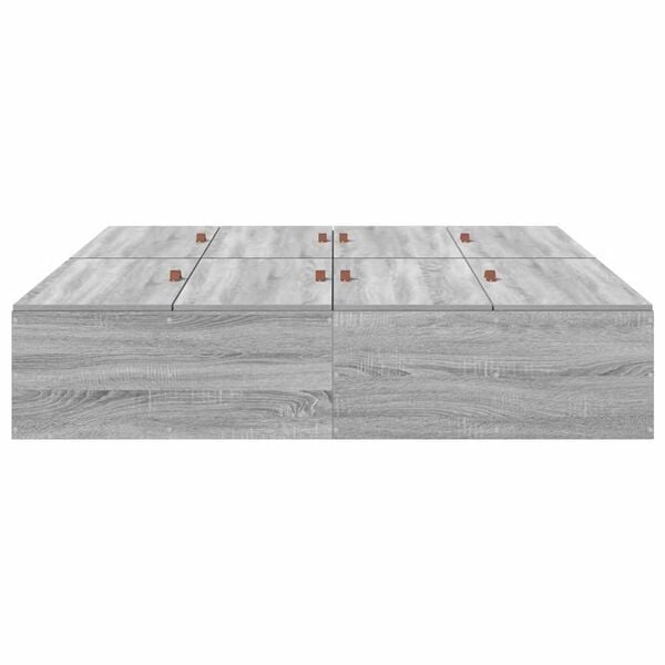 vidaXL Σκελετός Κρεβατιού Γκρι sonoma 190 x 135 x 31.5 εκ.