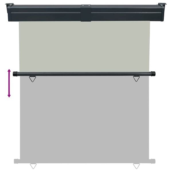 vidaXL Σκίαστρο Βεράντας Πλαϊνό Γκρι 175 x 250 εκ.