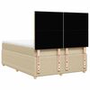 vidaXL &Kappa;&rho;&epsilon;&beta;ά&tau;&iota; Boxspring &mu;&epsilon; &Sigma;&tau;&rho;ώ&mu;&alpha; &Kappa;&rho;&epsilon;&mu; 160x200 &epsilon;&kappa;. &Upsilon;&phi;&alpha;&sigma;&mu;ά&tau;&iota;&nu;&omicron;