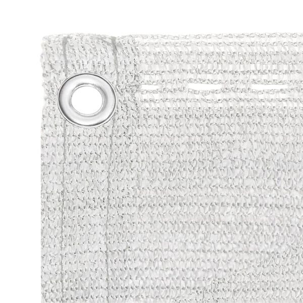 vidaXL Διαχωριστικό Βεράντας Λευκό 75 x 500 εκ. από HDPE