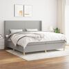 vidaXL &Kappa;&rho;&epsilon;&beta;ά&tau;&iota; Boxspring &mu;&epsilon; &Sigma;&tau;&rho;ώ&mu;&alpha; &Alpha;&nu;&omicron;&iota;&chi;&tau;ό &Gamma;&kappa;&rho;&iota; 200x200 &epsilon;&kappa;. &Upsilon;&phi;&alpha;&sigma;&mu;ά&tau;&iota;&nu;&omicron;